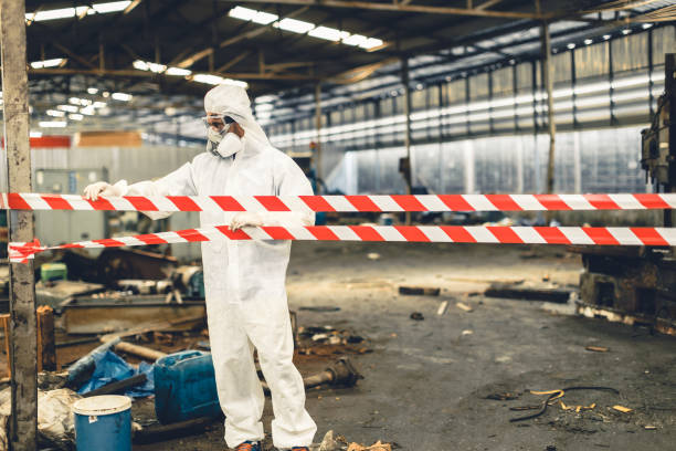 Professional Hoarding Cleanup technician working in Riverhead, NY